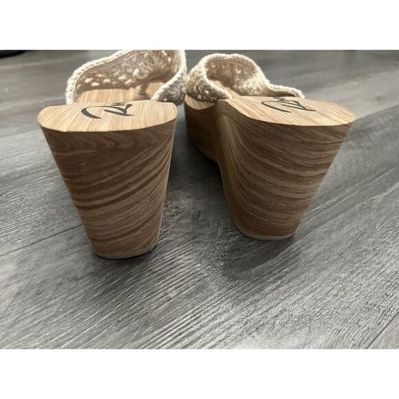 ROCKET DOG womens platform chunky wedge sandals crochet netting - Picture 4 of 6